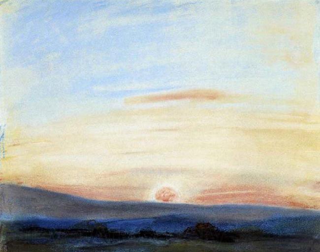 Eugene Delacroix Study of Sky Spain oil painting art